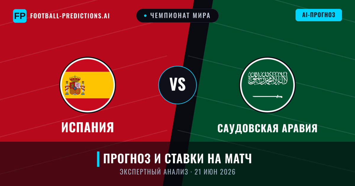 Испания – Саудовская Аравия — прогноз и превью матча