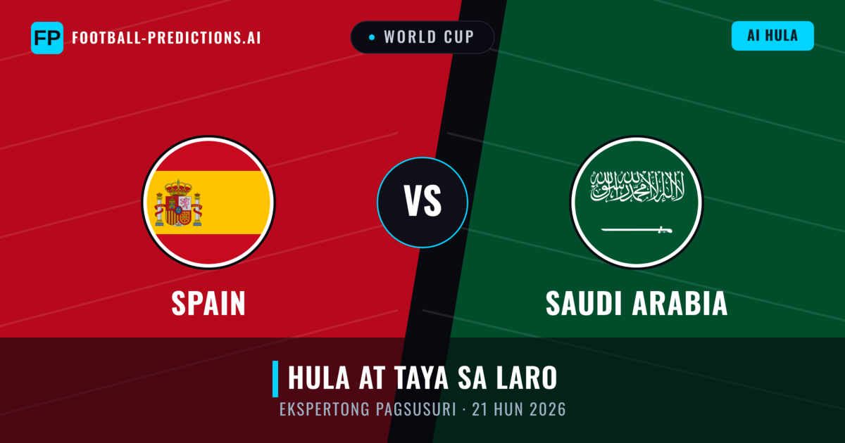 Spain vs Saudi Arabia β hula at preview ng laban