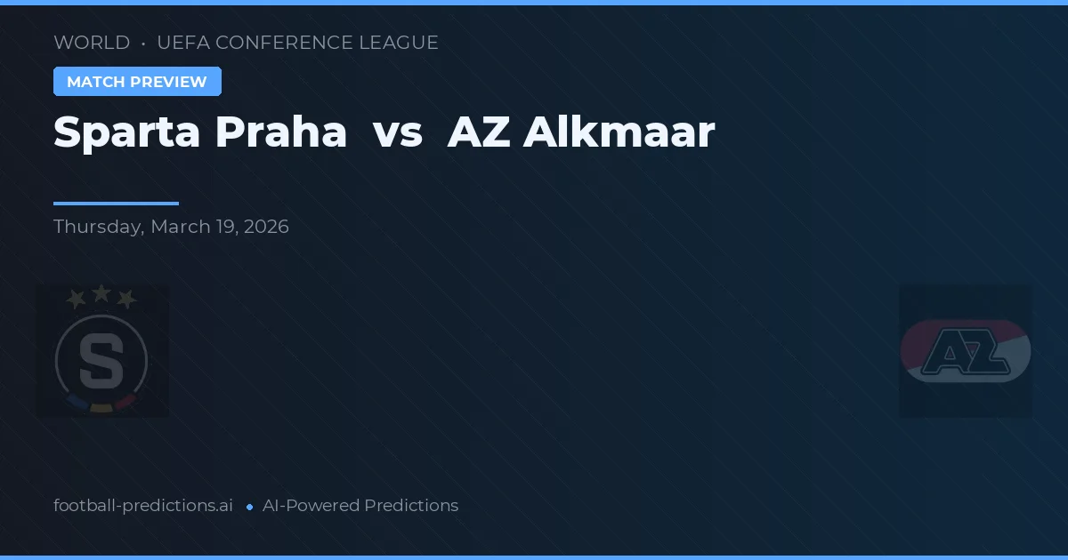 Sparta Prag vs AZ Alkmaar — Prognose und Spielvorschau
