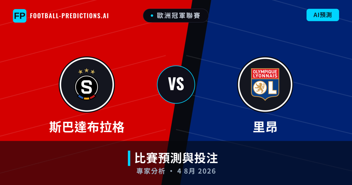 斯巴達布拉格 vs 里昂 — 比赛预测和前瞻