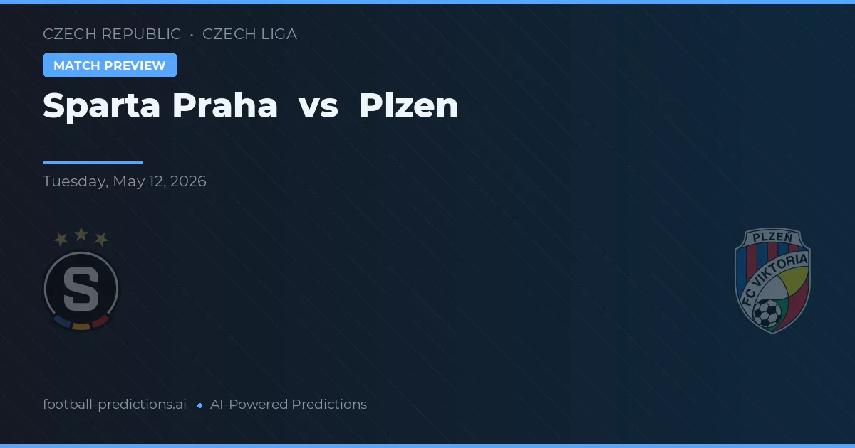 Sparta Prag vs Plzen — Prognose und Spielvorschau