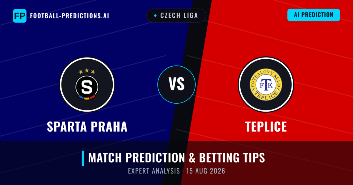 Sparta Praha vs Teplice — match prediction & preview