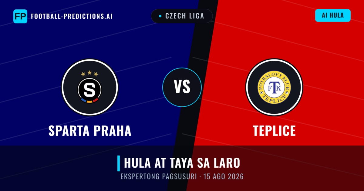 Sparta Praha vs Teplice — hula at preview ng laban