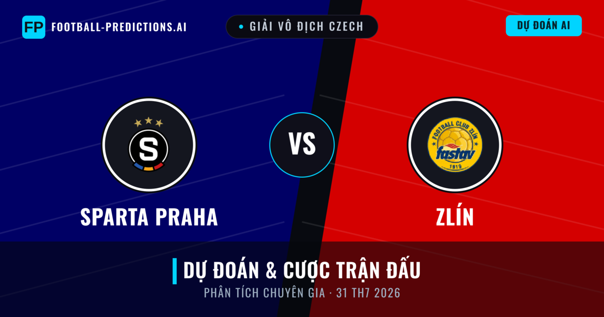 Sparta Praha vs Zlín — dự đoán và xem trước trận đấu