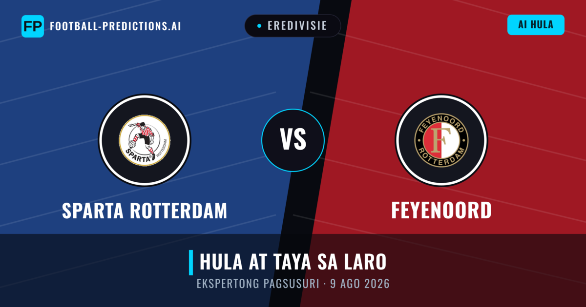 Sparta Rotterdam vs Feyenoord — hula at preview ng laban