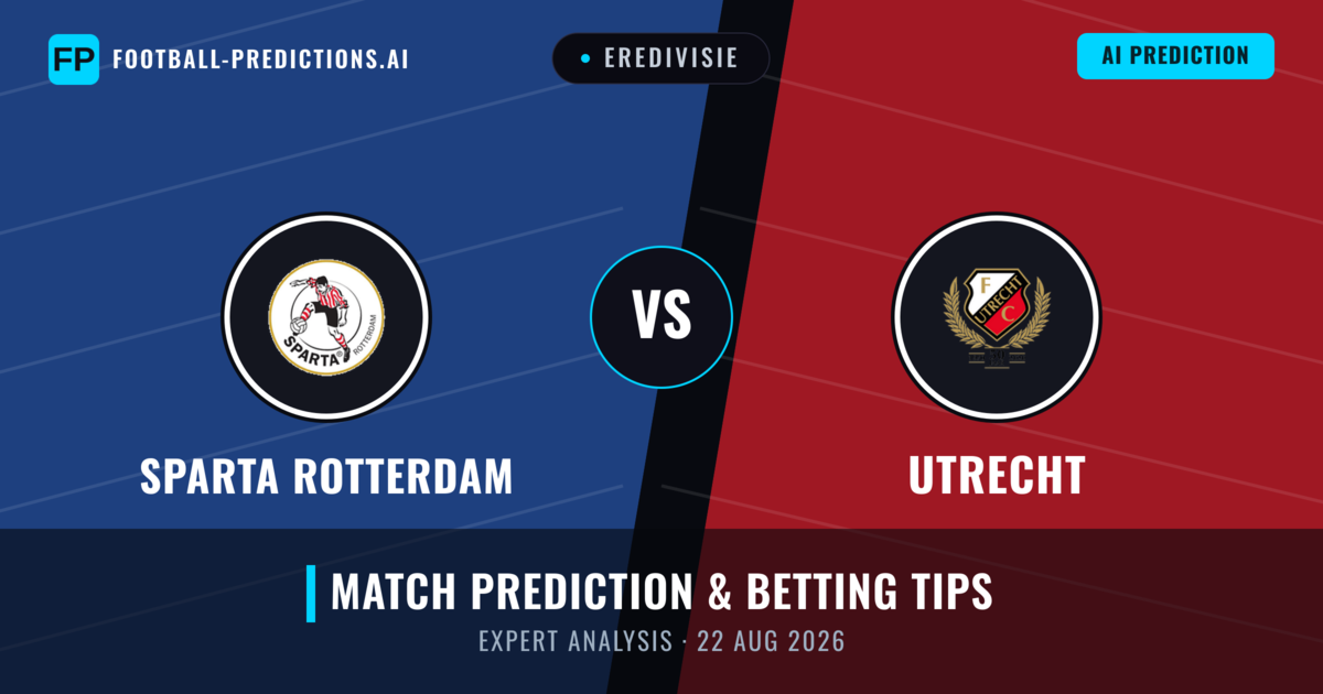 Sparta Rotterdam vs Utrecht — match prediction & preview