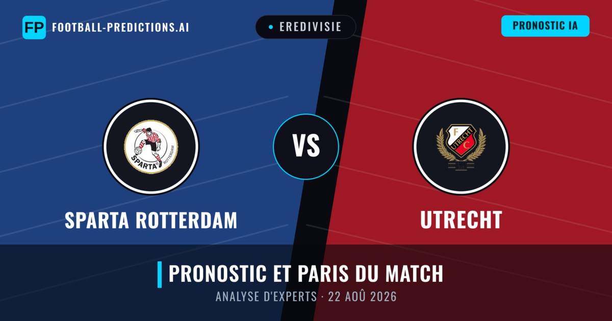 Sparta Rotterdam vs Utrecht — pronostic et avant-match