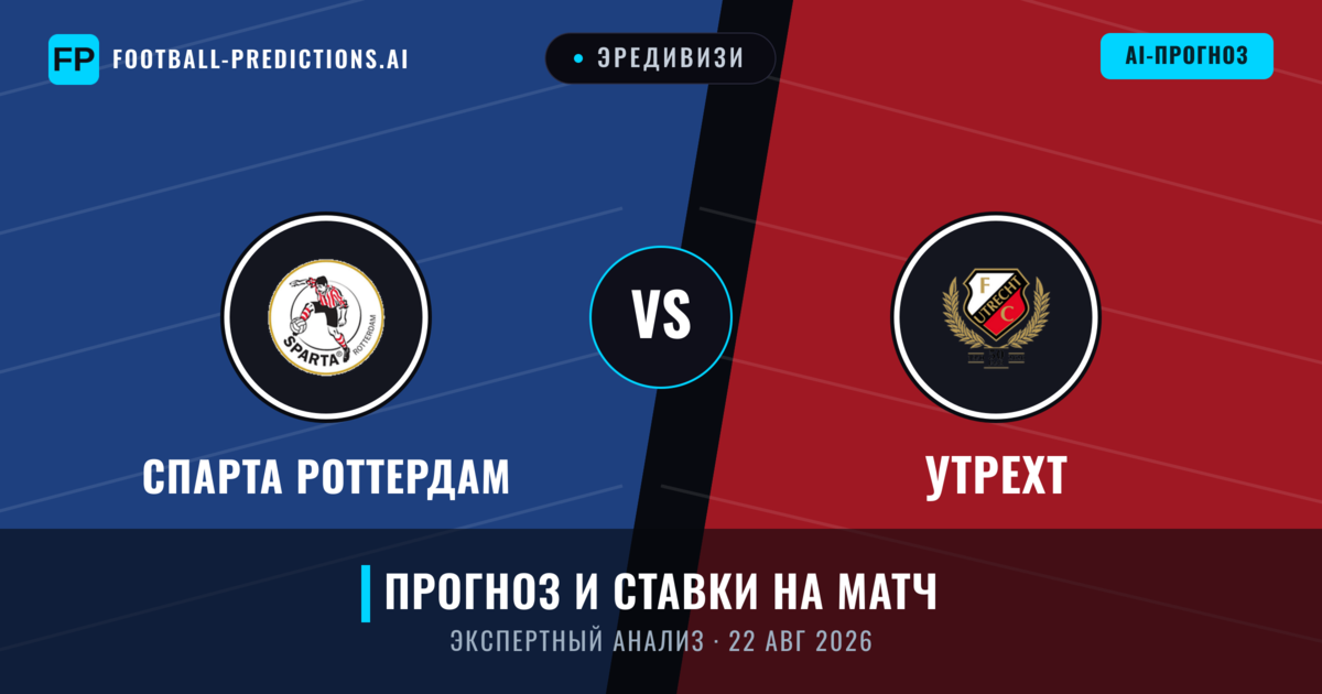 Спарта Роттердам – Утрехт — прогноз и превью матча