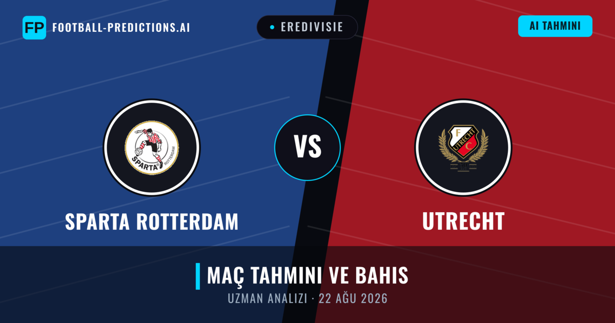 Sparta Rotterdam - Utrecht — maç tahmini ve önizleme