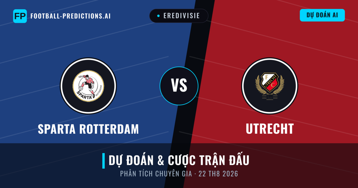 Sparta Rotterdam vs Utrecht — dự đoán và xem trước trận đấu