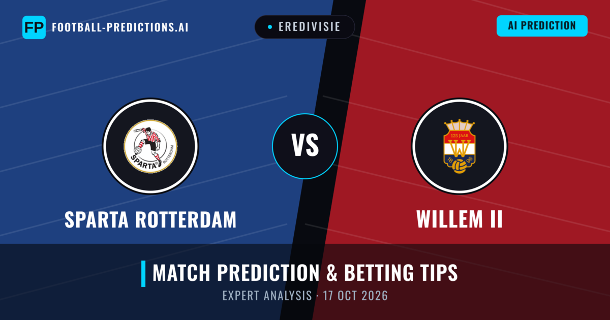 Sparta Rotterdam vs Willem II — match prediction & preview