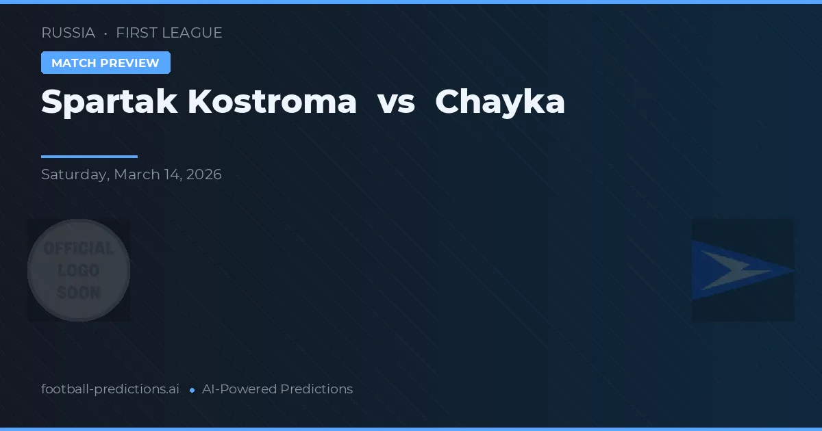 Spartak Kostroma - Çayka — maç tahmini ve önizleme