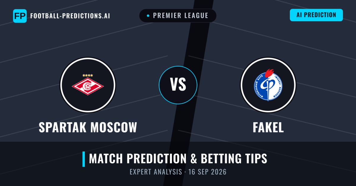 Spartak Moscow vs Fakel — match prediction & preview