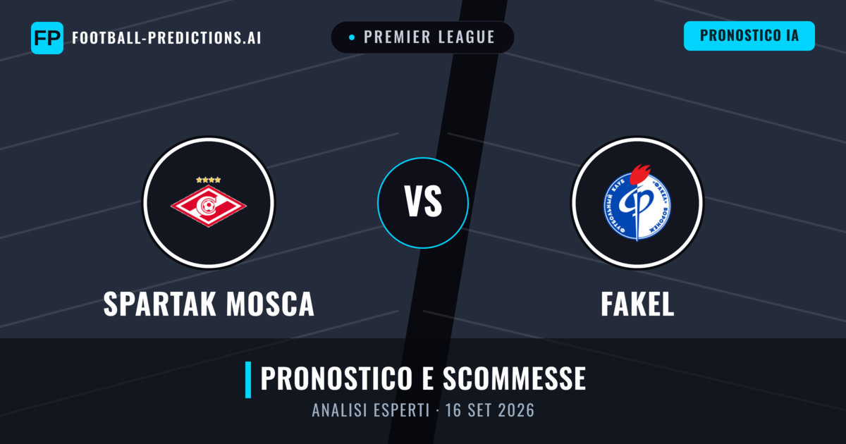 Spartak Mosca vs Fakel — pronostico e anteprima del match