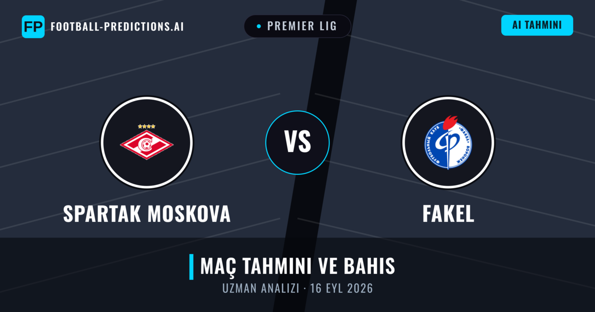 Spartak Moskova - Fakel — maç tahmini ve önizleme