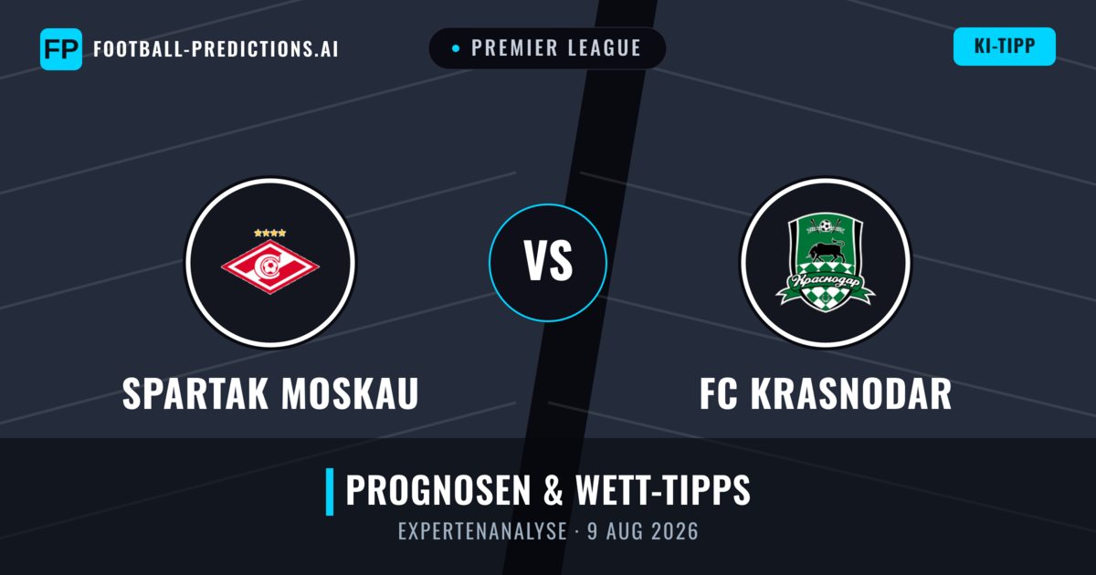 Spartak Moskau vs FC Krasnodar — Prognose und Spielvorschau