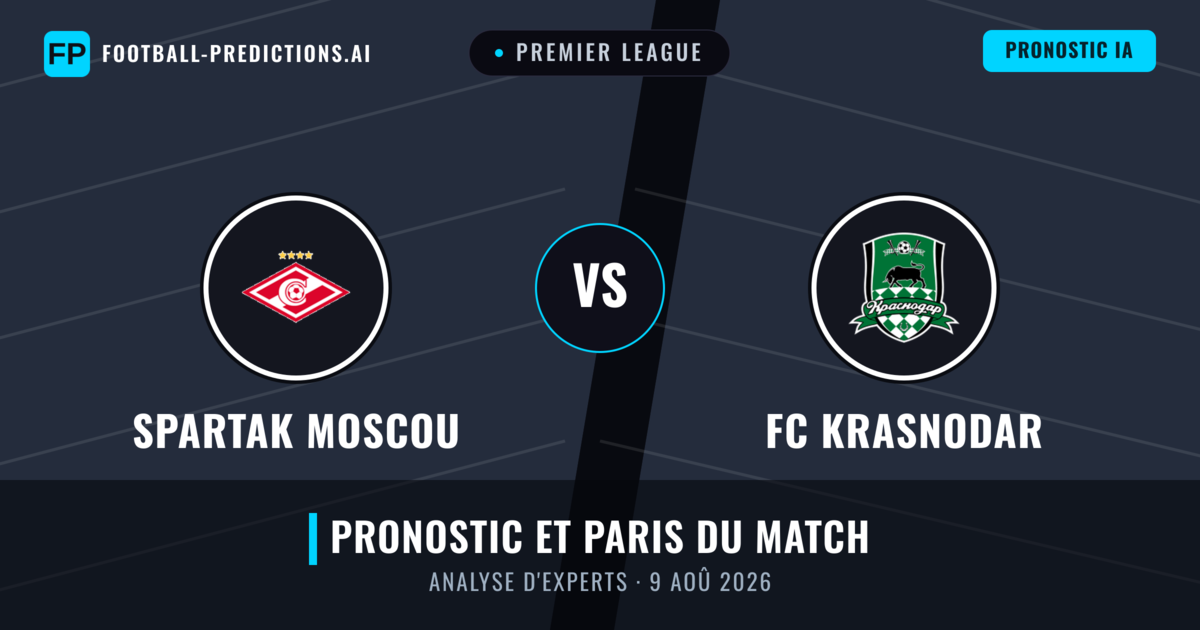Spartak Moscou vs FC Krasnodar — pronostic et avant-match
