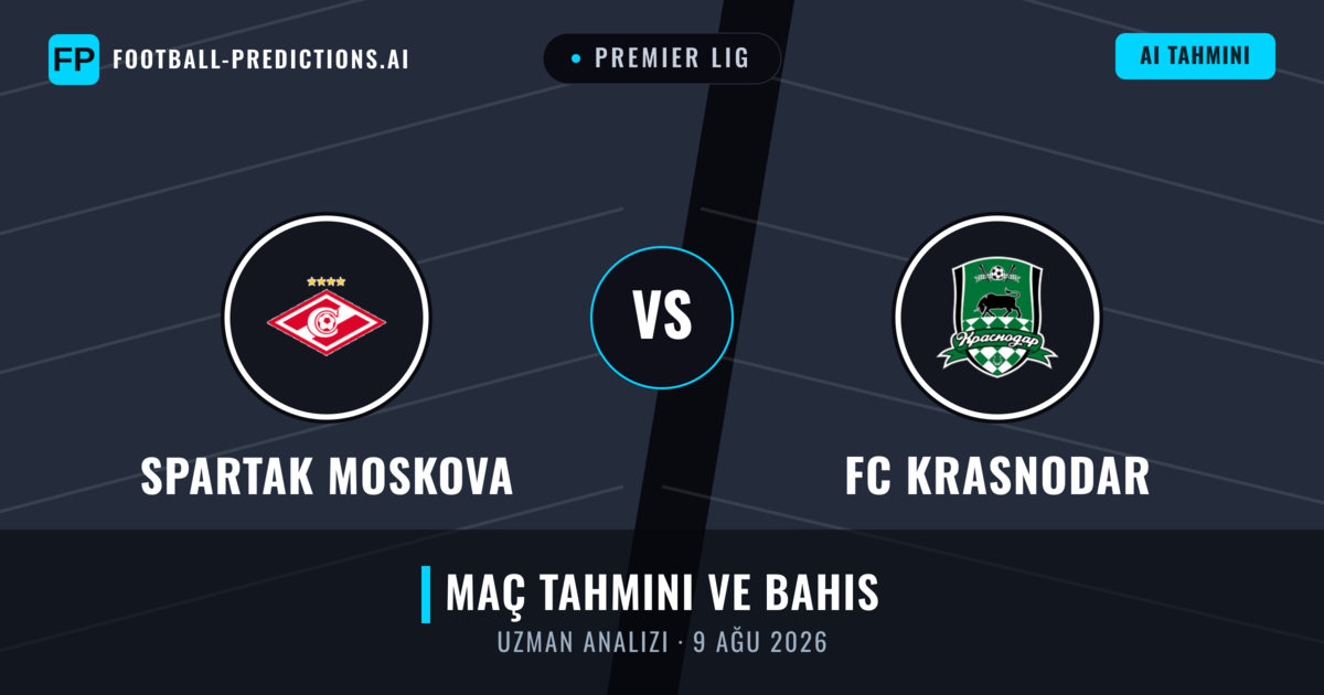 Spartak Moskova - FC Krasnodar — maç tahmini ve önizleme