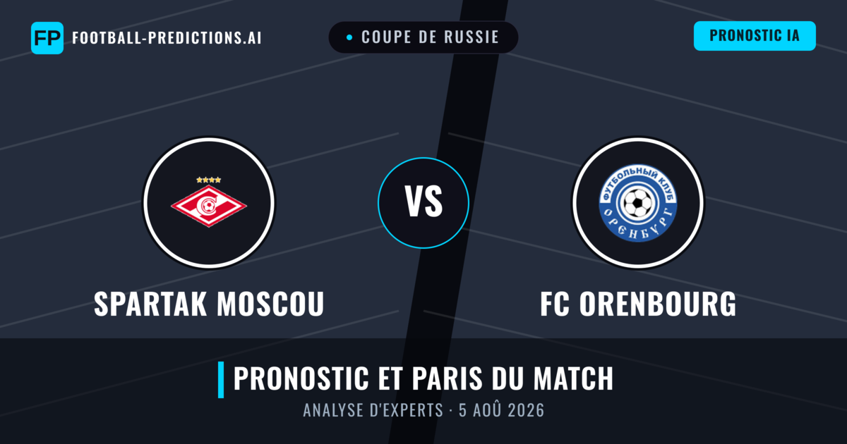 Spartak Moscou vs FC Orenbourg — pronostic et avant-match