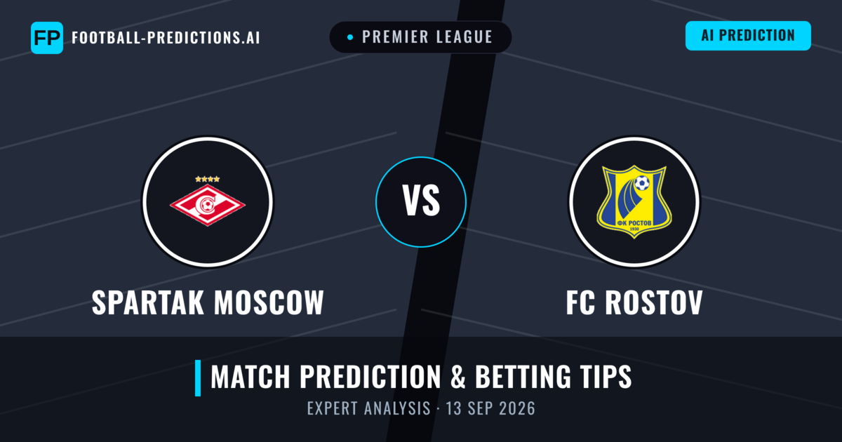 Spartak Moscow vs FC Rostov — match prediction & preview