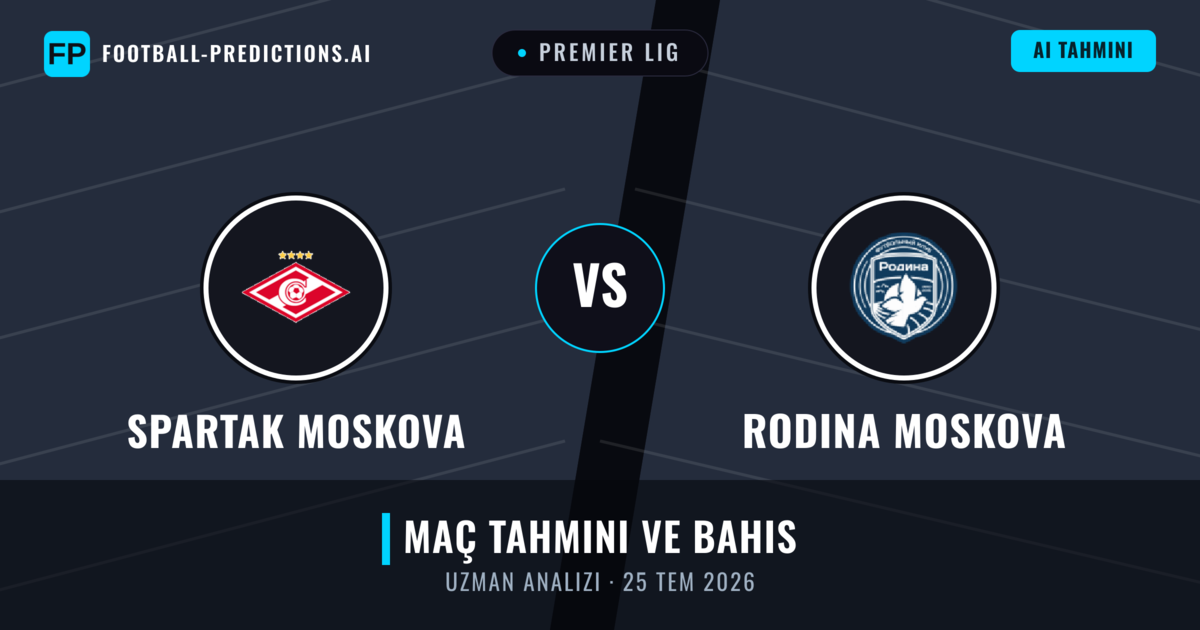 Spartak Moskova - Rodina Moskova — maç tahmini ve önizleme