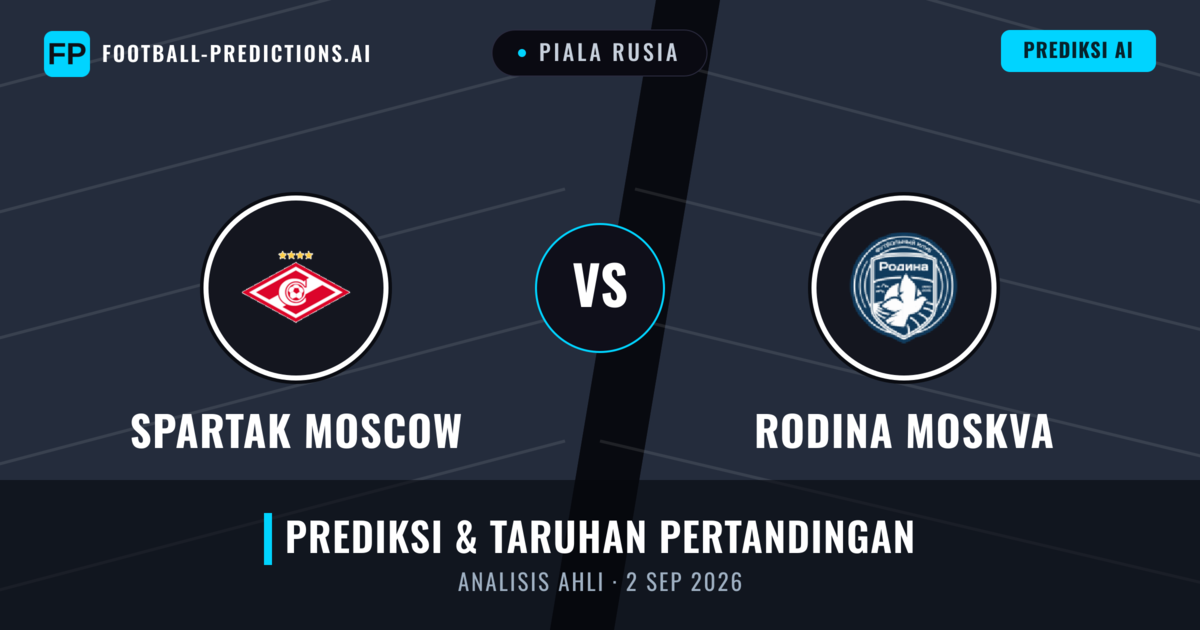 Spartak Moskwa vs Rodina Moskwa — prediksi dan pratinjau pertandingan