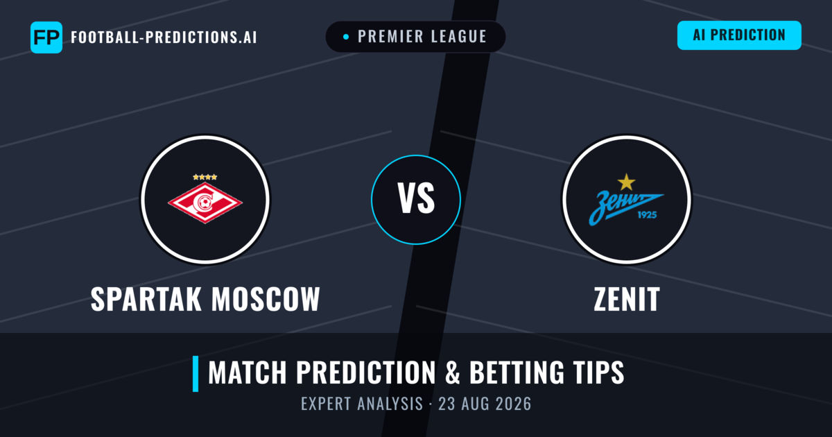 Spartak Moscow vs Zenit — match prediction & preview