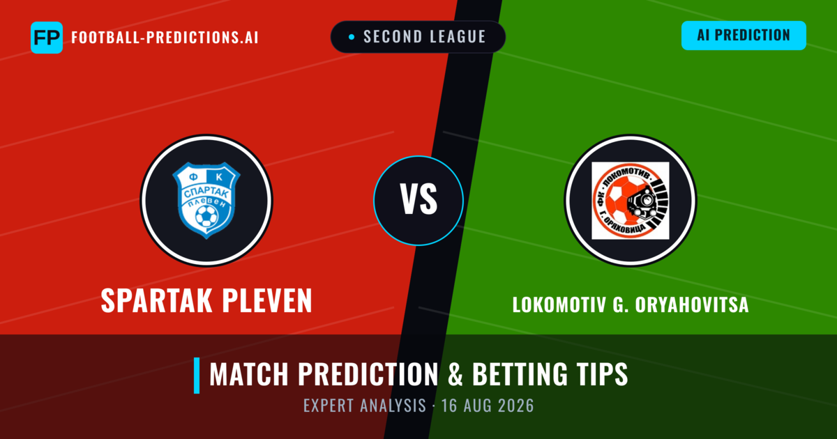 Spartak Pleven vs Lokomotiv G. Oryahovitsa — match prediction & preview
