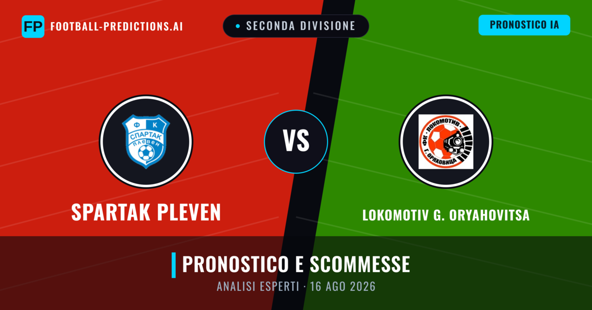 Spartak Pleven vs Lokomotiv G. Oryahovitsa — pronostico e anteprima del match