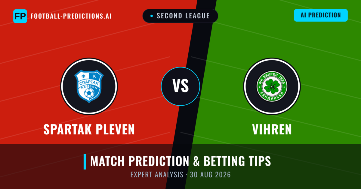 Spartak Pleven vs Vihren — match prediction & preview