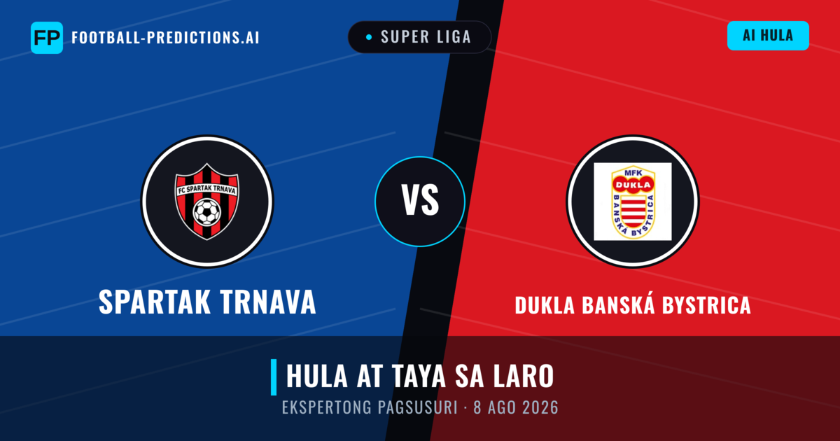 Spartak Trnava vs Dukla Banská Bystrica — hula at preview ng laban