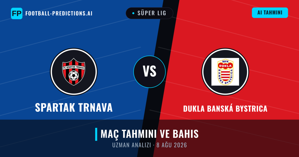Spartak Trnava - Dukla Banská Bystrica — maç tahmini ve önizleme