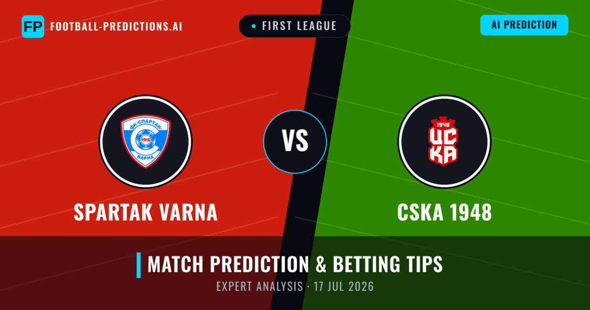 Spartak Varna vs CSKA 1948 — match prediction & preview