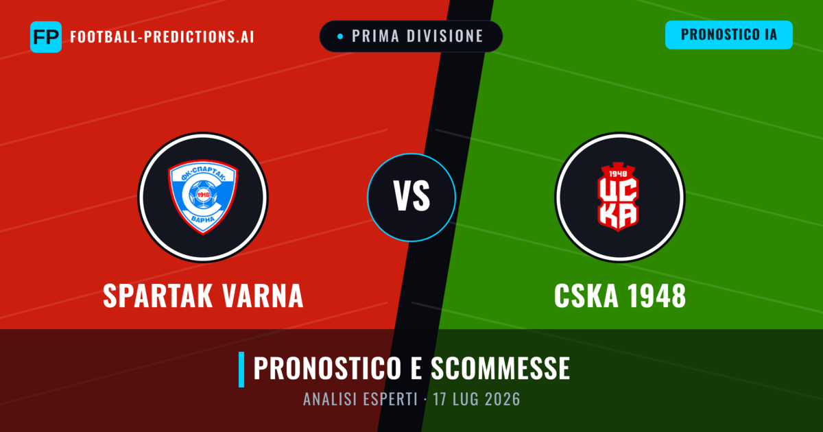 Spartak Varna vs CSKA 1948 — pronostico e anteprima del match