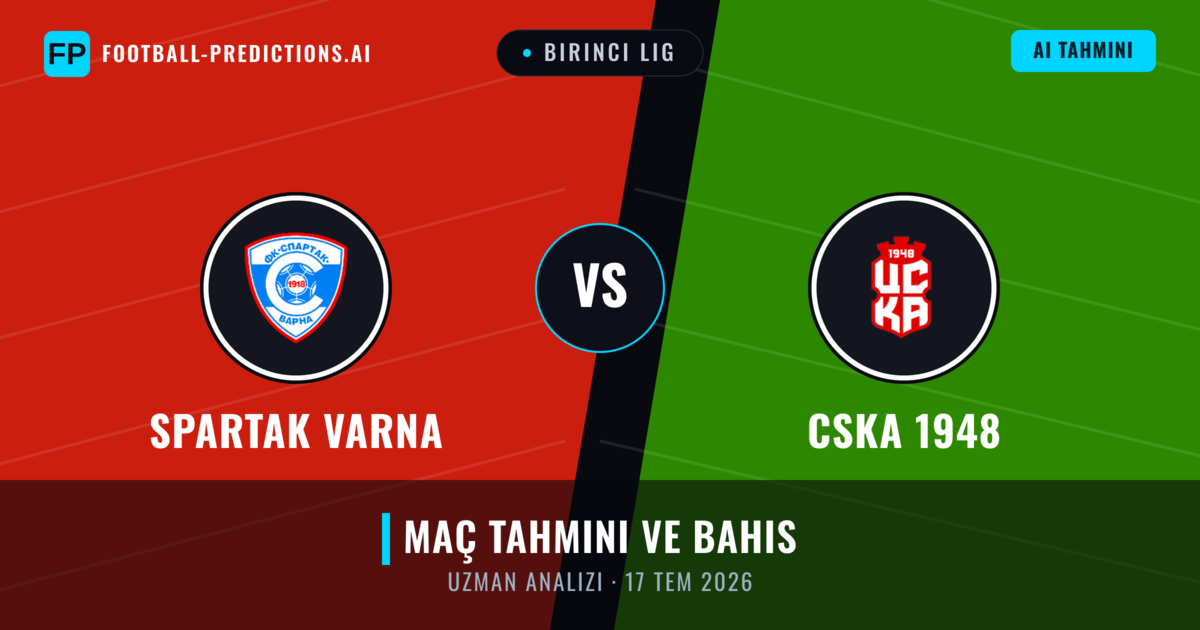 Spartak Varna - CSKA 1948 — maç tahmini ve önizleme