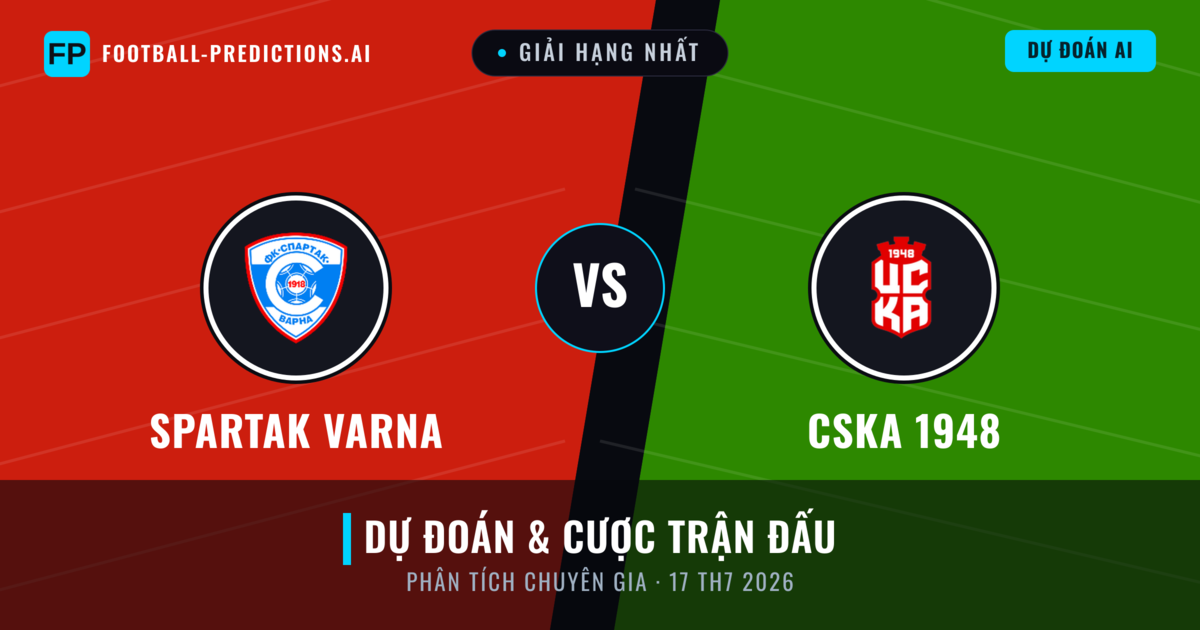 Spartak Varna vs CSKA 1948 — dự đoán và xem trước trận đấu
