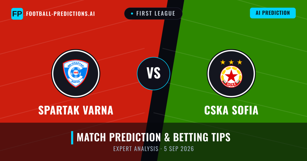 Spartak Varna vs CSKA Sofia — match prediction & preview