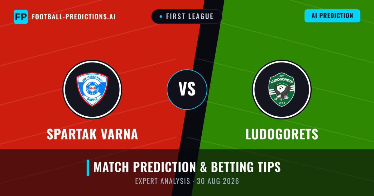Spartak Varna vs Ludogorets — match prediction & preview