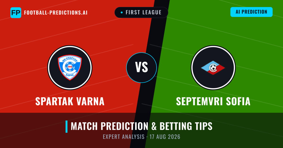 Spartak Varna vs Septemvri Sofia — match prediction & preview