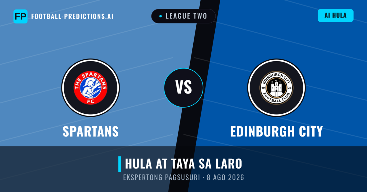 Spartans vs Edinburgh City — hula at preview ng laban