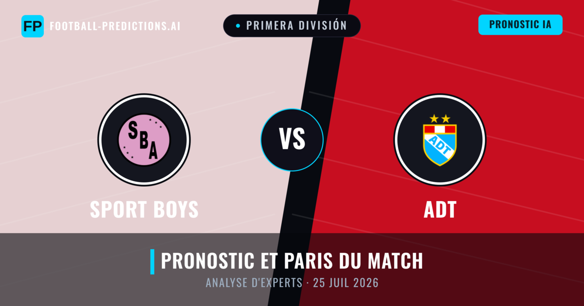 Sport Boys vs ADT — pronostic et avant-match