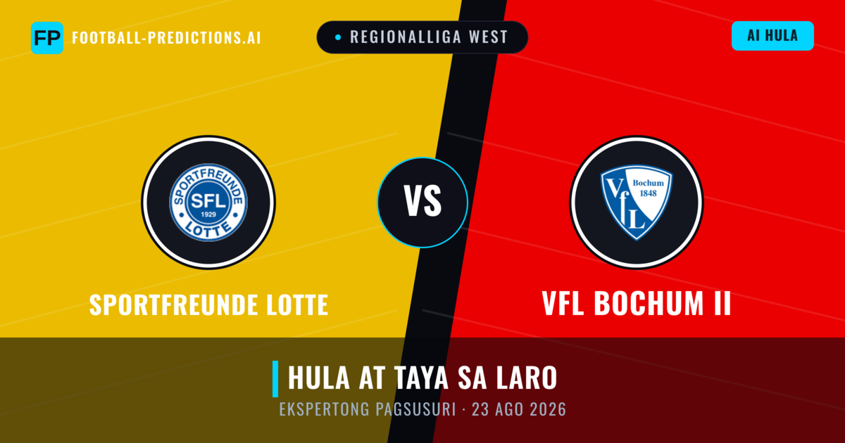 Sportfreunde Lotte vs VfL Bochum II — hula at preview ng laban