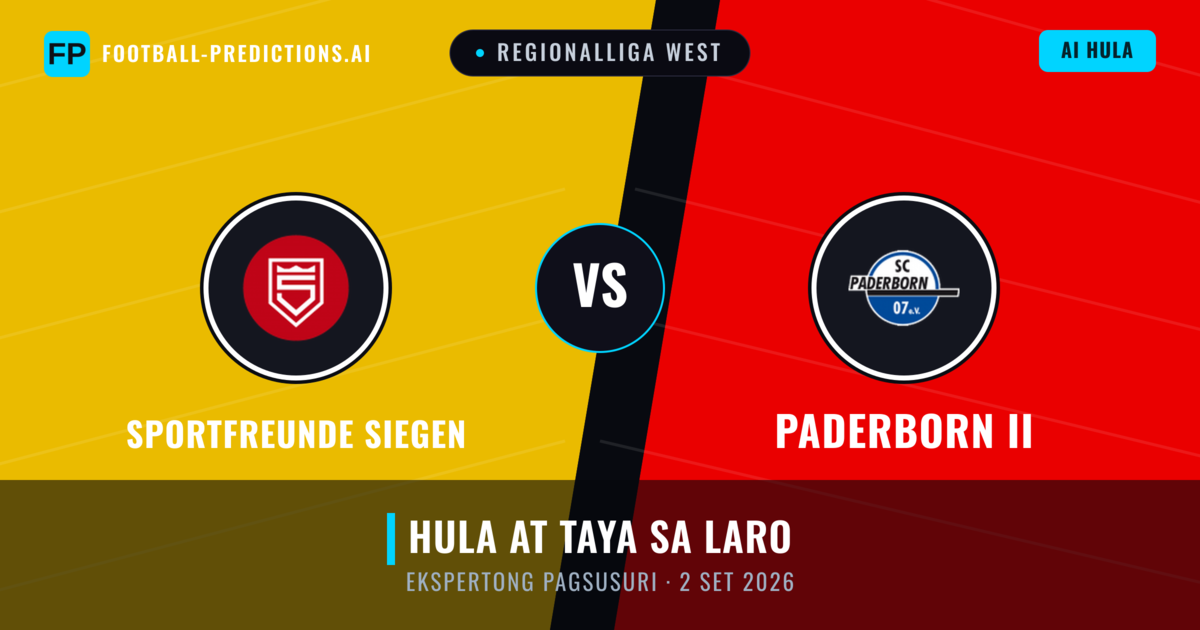 Sportfreunde Siegen vs Paderborn II — hula at preview ng laban