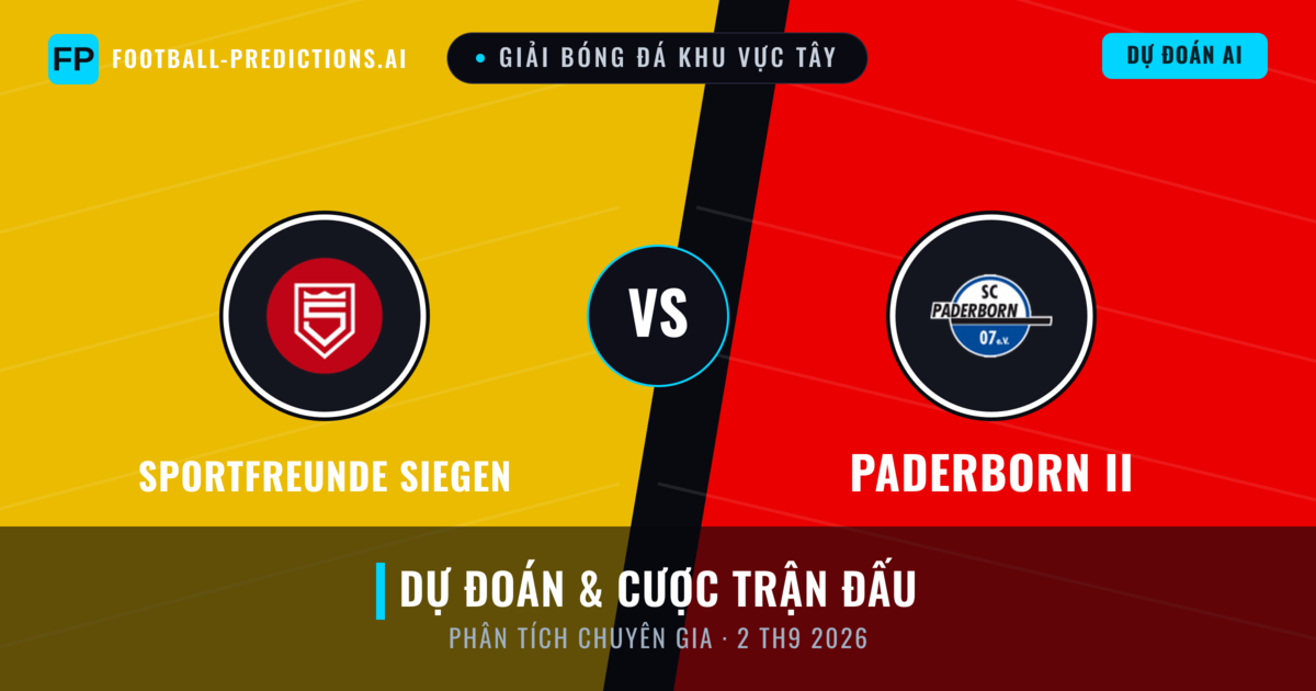 Sportfreunde Siegen vs Paderborn II — dự đoán và xem trước trận đấu