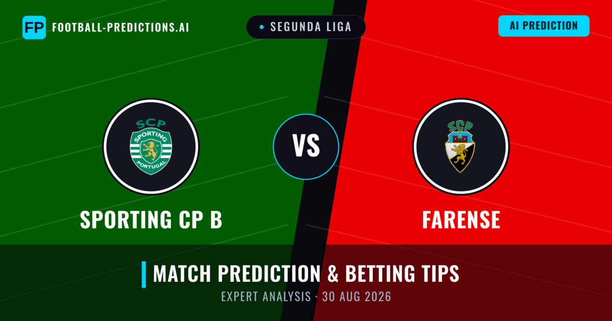 Sporting CP B vs Farense — match prediction & preview