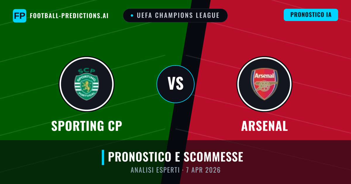 Sporting CP vs Arsenal — pronostico e anteprima del match