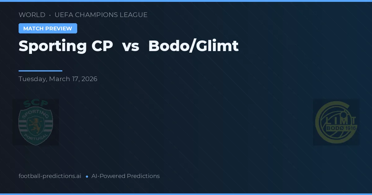Sporting CP vs Bodø/Glimt — pronostico e anteprima del match