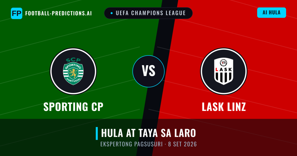 Sporting CP vs LASK Linz — hula at preview ng laban