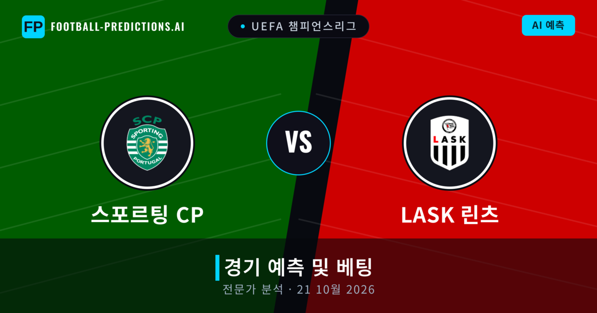 스포르팅 CP 대 LASK 린츠 — 경기 예측 및 프리뷰