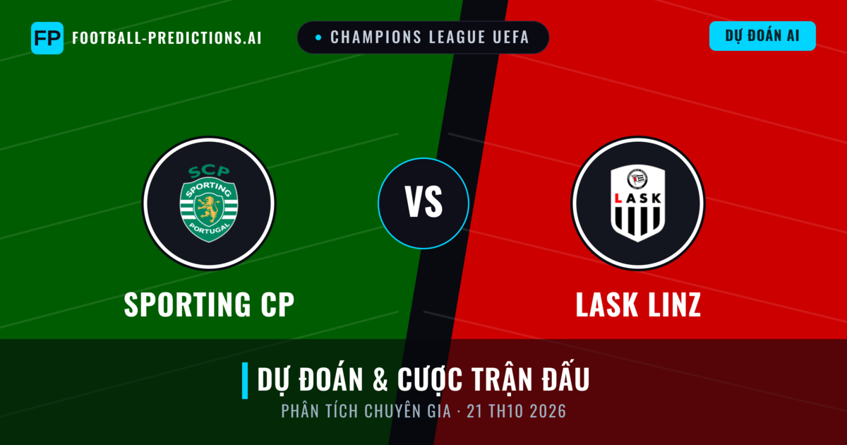Sporting CP vs LASK Linz — dự đoán và xem trước trận đấu